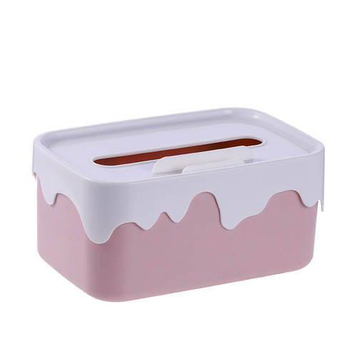 Huisi living room high-end tissue paper box coffee table mobile phone holder tissue paper tissue paper roll household light luxury tissue box