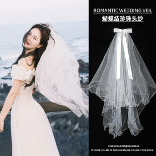 Certificate Ware Registration Proposal Headwear Simple Short Bride Wedding Main Wedding Dress Headwear Advanced Wedding Small Ware