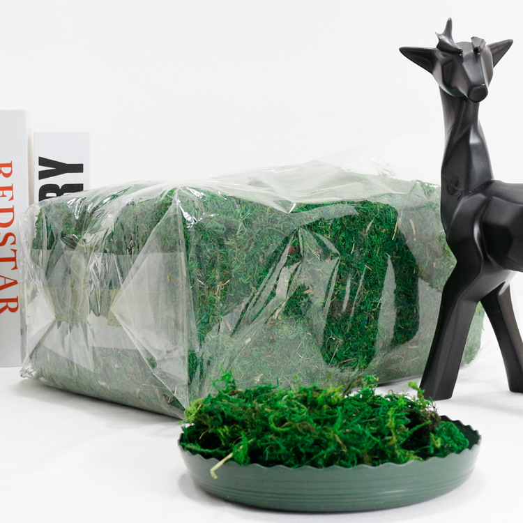 Simulación de musgo seco de piedra de musgo Simulación de planta verde Arreglo floral Simulación de musgo Arte floral Exportación transfronteriza