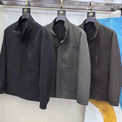 男士夹克爸爸装外套秋冬装新款2025中年男装上衣商务休闲40岁50岁