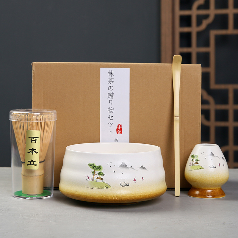 Cepillo de té de matcha de 100 centavos de matcha