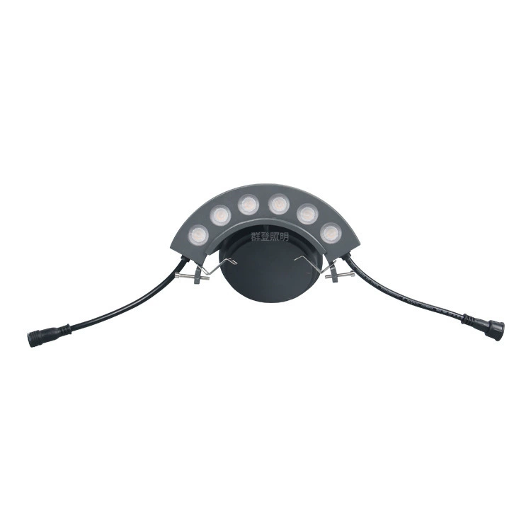 Проект наружного освещения производителя до и после светодиодных гофрированных светильников для древних зданий и храмов, двусторонние световые плиточные светильники 9 Вт.