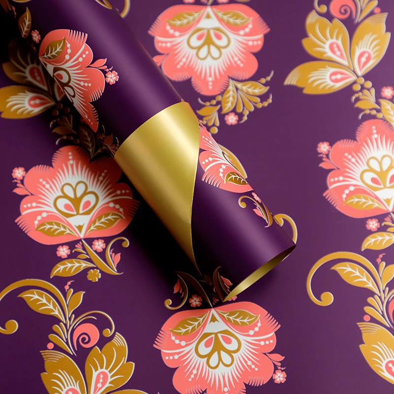 Huaxi Yiyin flor serie de flores estilo coreano ramo de flores papel de embalaje florista transfronteriza ramo de flores papel de embalaje comercio exterior al por mayor