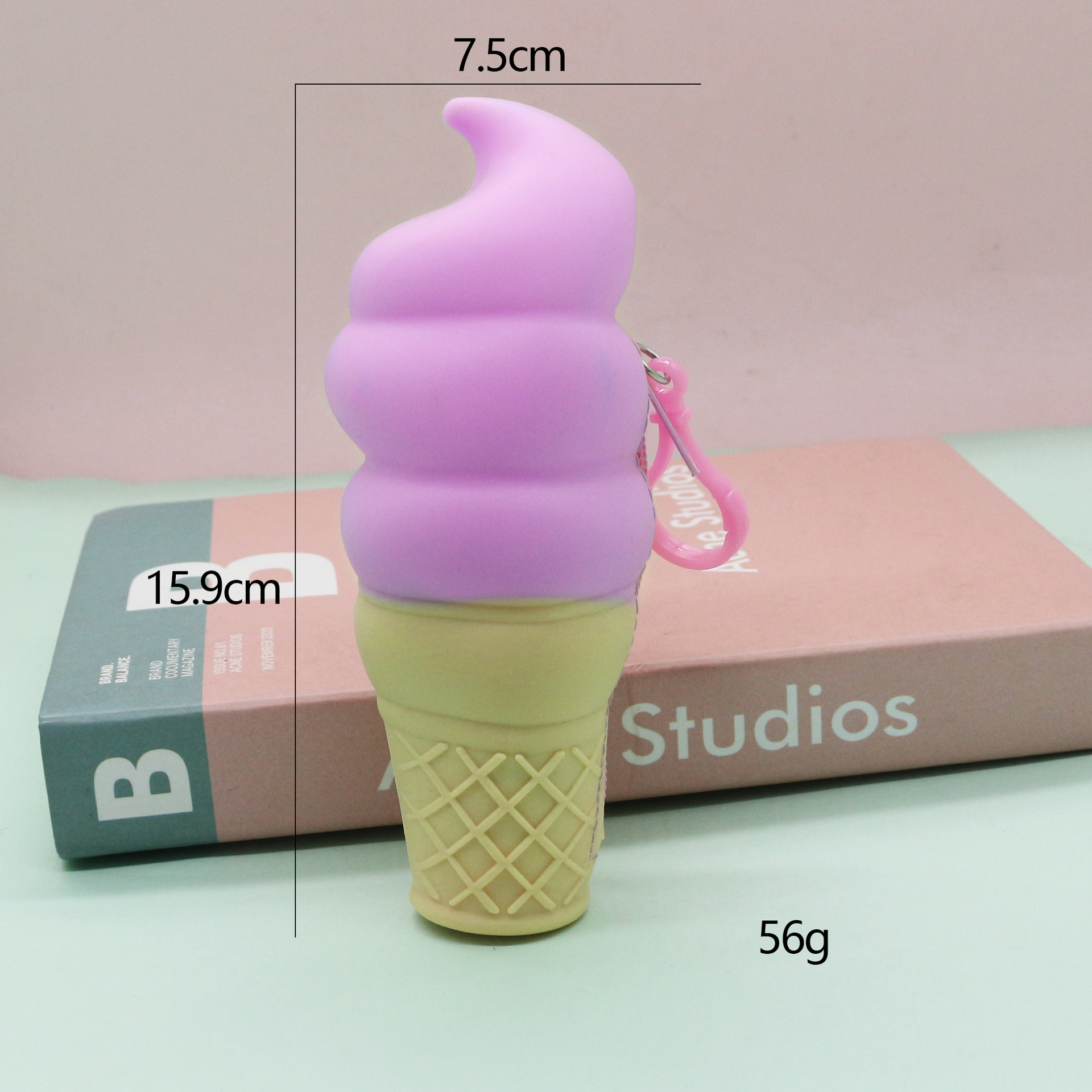 Billetera de helado morado cero