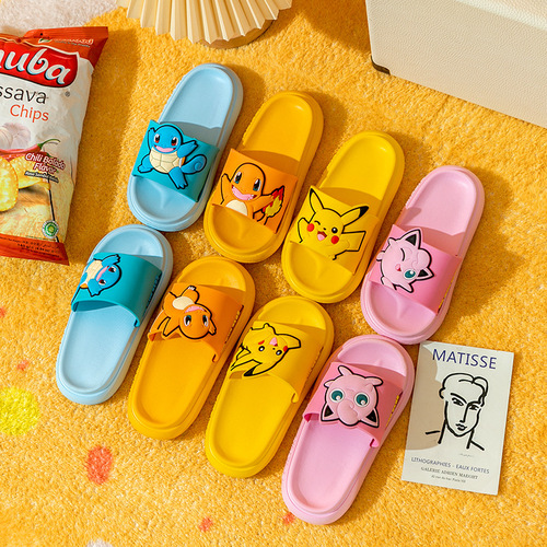 Children's Cartoon Girls and Boys Summer Cute Bathing and Outerwear Baby Non-Slip Indoor Home Parent-Child Couple Sandals