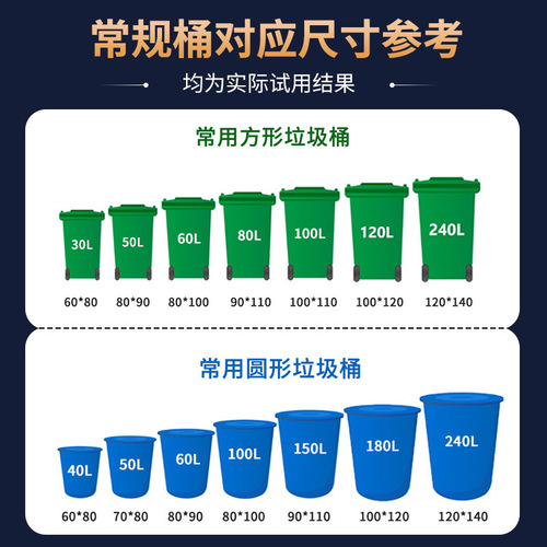 Large black commercial heavy-duty waste bin for schools, restaurants, hotels, sanitation, outdoor use, hospitals, property management, and durable.