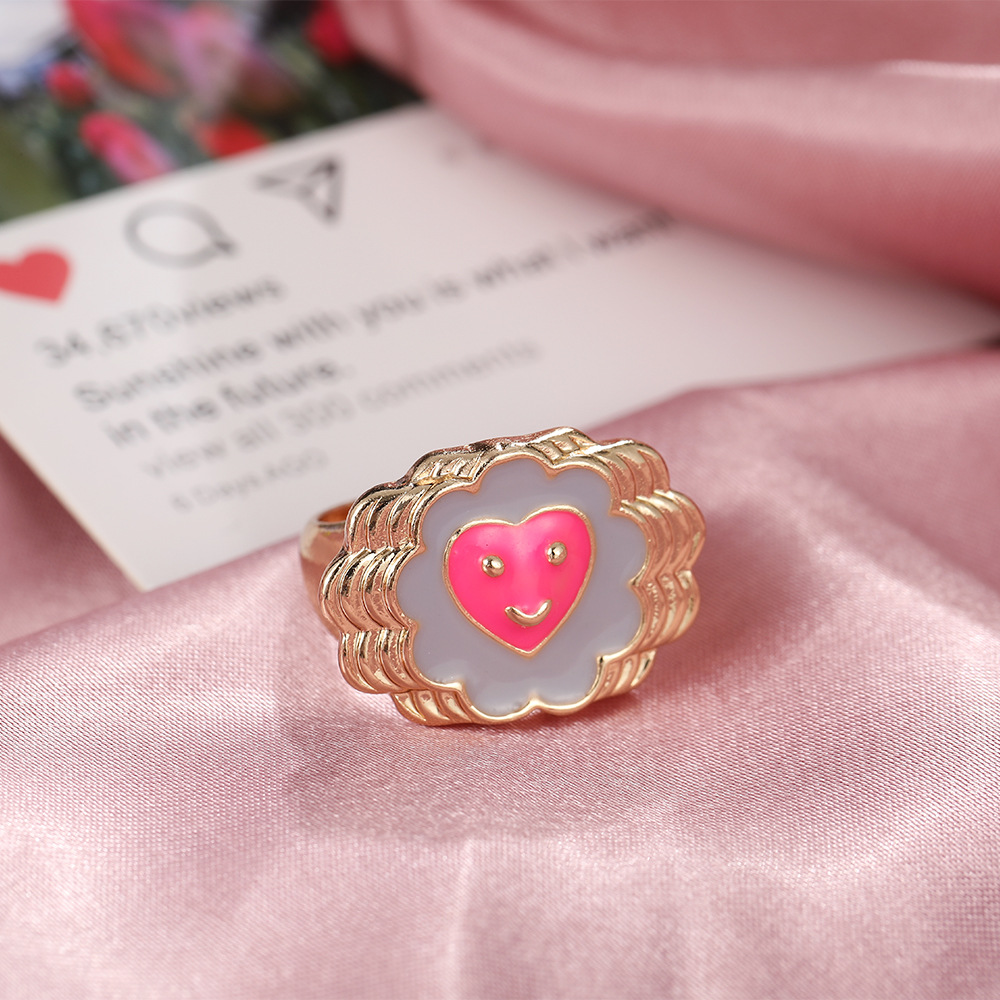 Fashion Cute Fun Heart- Shape Ring display picture 5