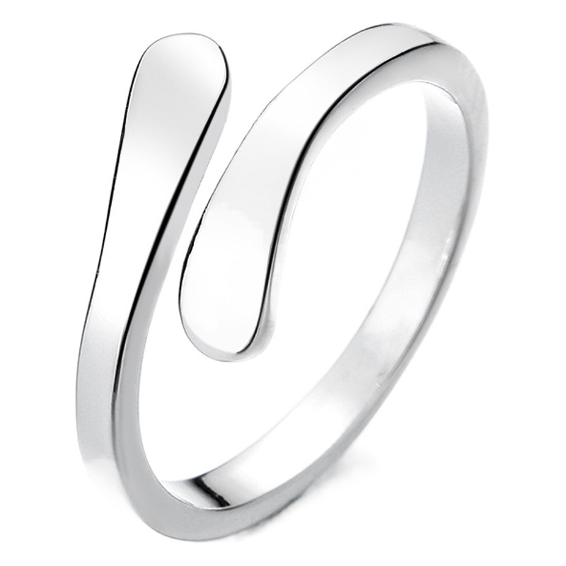 Europeo y americano popular amor abrazo pareja anillo coreano simple amor moda abrazo anillo abierto anillo romántico par anillo