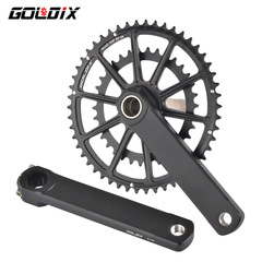 GOLDIX Bicycle Chainring 50-34T / 52-36T / 53-39T Dual-Disc CNC Toothed Ring, GXP-Compatible Crankset