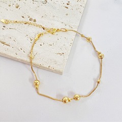 轉運珠腳鏈女2024新款潮足鏈女高級感鈴鐺腳環性感腳踝鏈飾品百搭