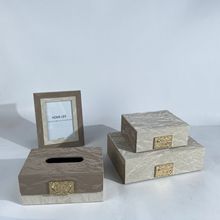 中式简约时尚首饰盒纸巾盒相框摆件样板房衣帽间摆件收纳工厂批发