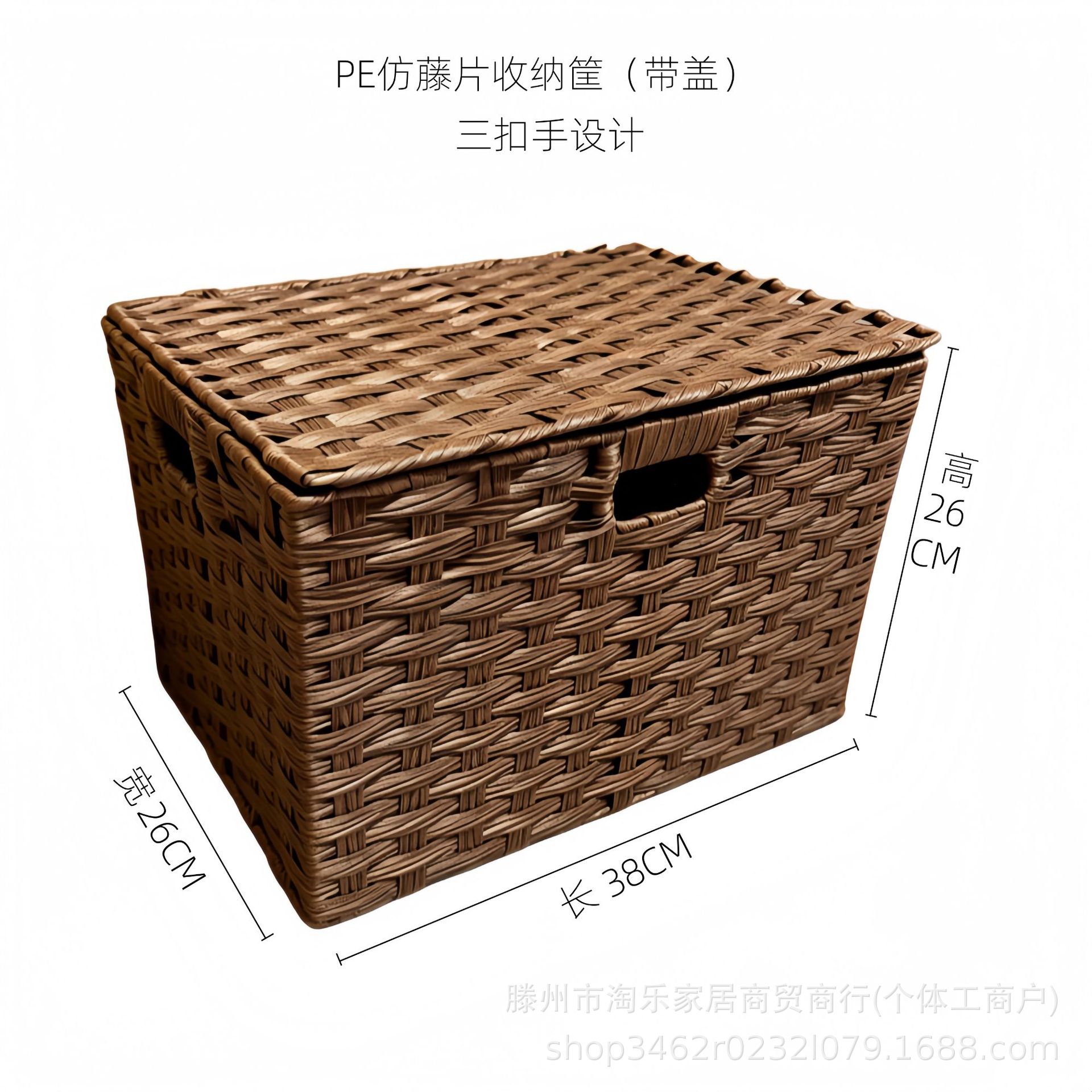 커버가 있는 다크 브라운 M사이즈 38*26*24 버클 2개