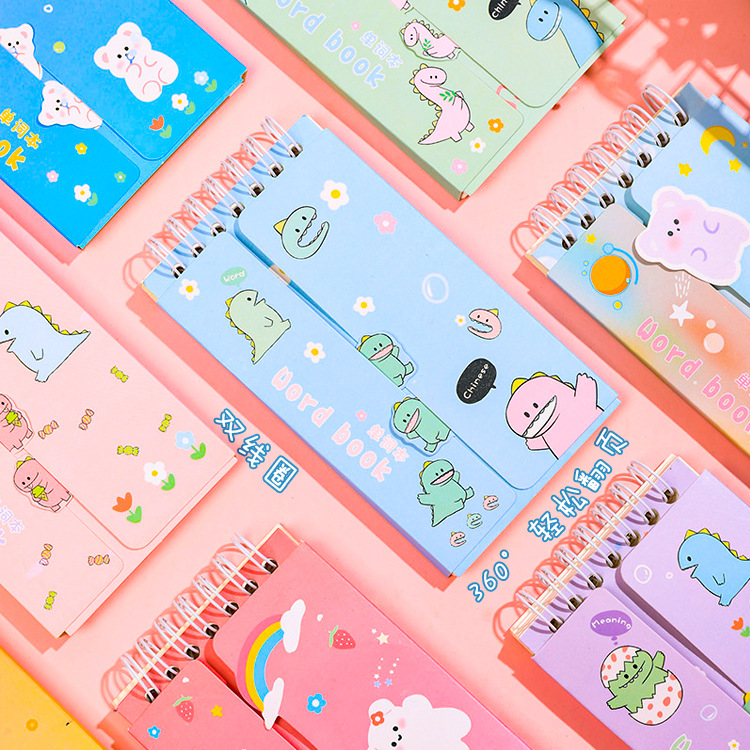 Portátil inglés palabra libro con hebilla de bolsillo estudiante palabra libro Corea del Sur papelería bobina libro al por mayor