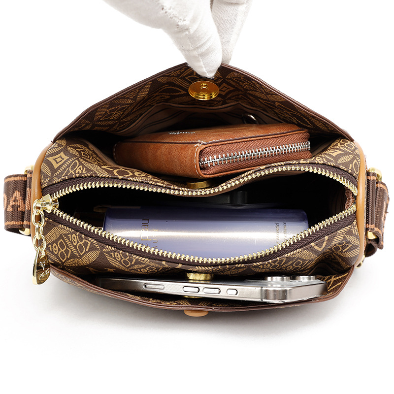 Bolso de moda versátil, bolso de hombro, bolso de almohada de verano de alta calidad, bolso de mujer retro europeo y americano, bolso de hombro de moda