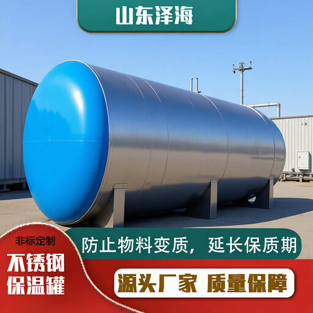 60立方食用油罐 保温搅拌糖浆罐 食品级浓缩果汁罐热水储罐立式