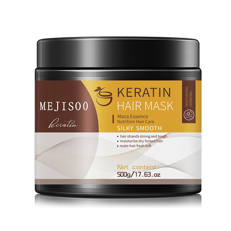 跨境外贸玛卡角蛋白发膜护发倒膜Maca Keratin Smooth Hair Mask|undefined