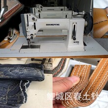 缝纫机工业用厚料粗线两平板式水牛车大同步车上蓬牌180二手