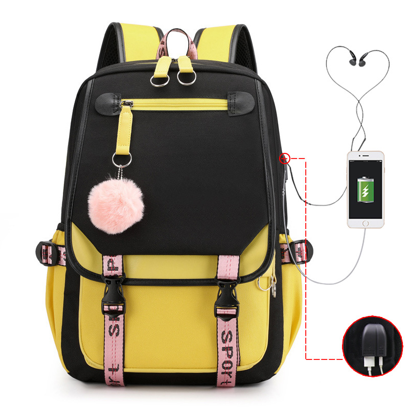 Mochila en blanco de ventas transfronterizas calientes, mochila de estudiantes de Oxford coreana de gran capacidad, simple mochila de ocio universal