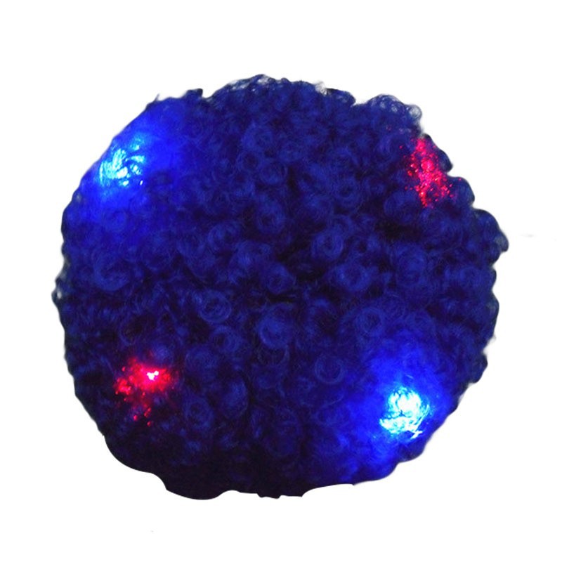 Fabricantes al por mayor luces fans pelucas de baile de masquilla pelucas show pelucas