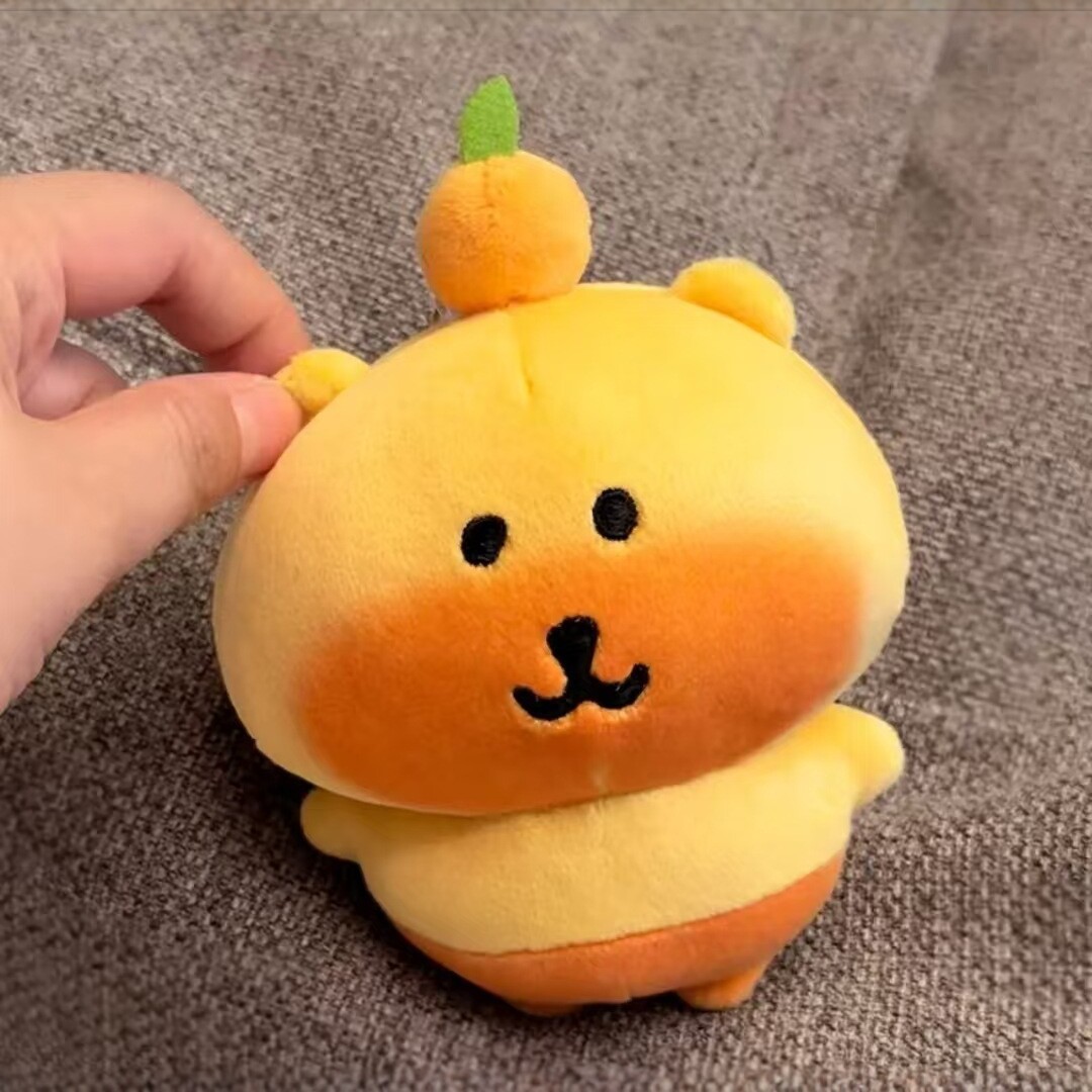 Fat and Chubby Self-Mocking Bear Lulu Bear Little Fat Pig Doll Plush Pendant Keychain Children's Gift Toy Wholesale