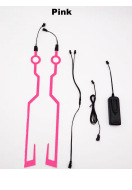 1~2개의 헬멧 스트립 핑크