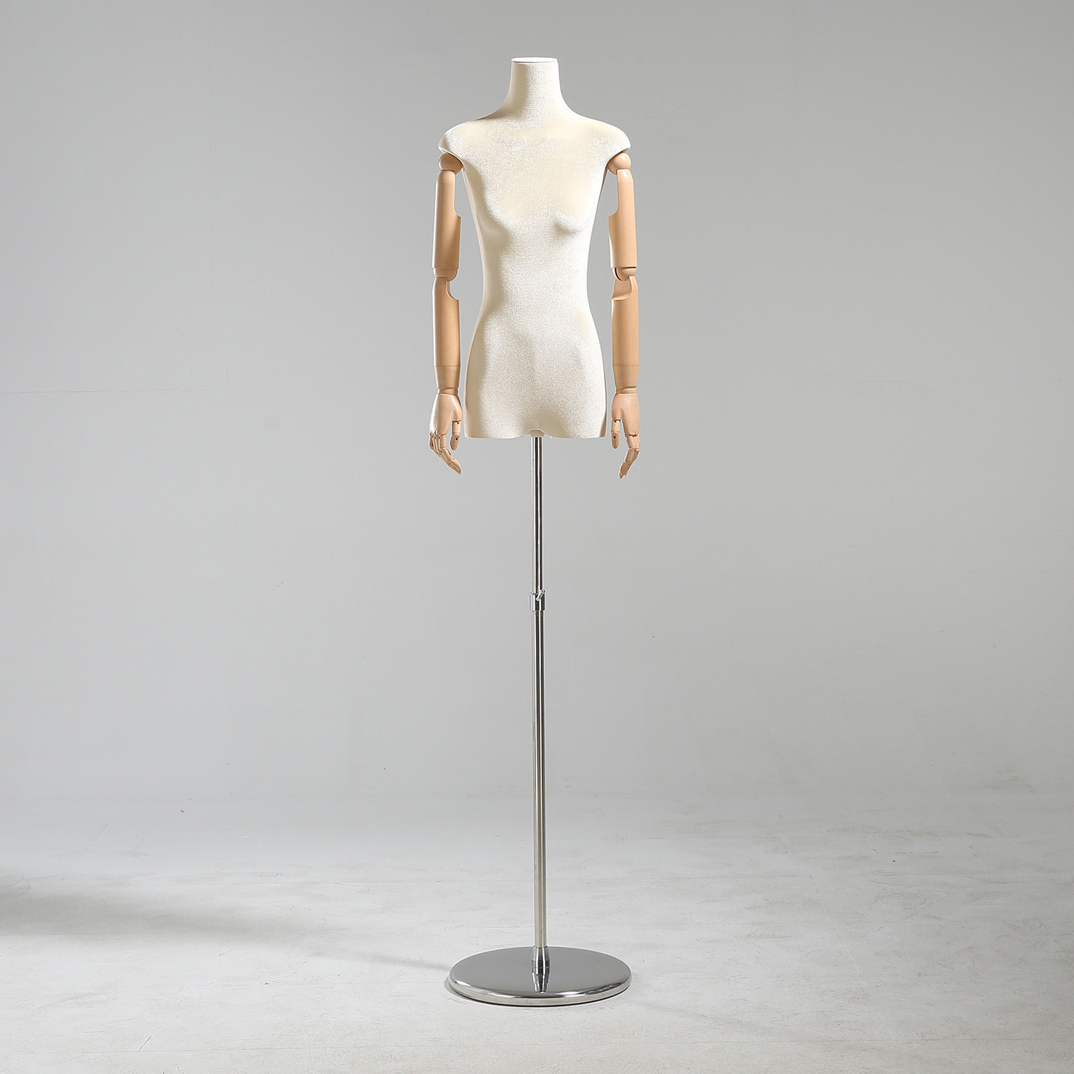 Modelo de tienda de ropa estante de exhibición de terciopelo pecho plano cuerpo plano ropa de mujer modelo de busto accesorios ventana estante modelo de plataforma image 14