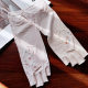 Spring and Summer Lace Flower Half-Finger Sunscreen Gloves Short Adult Student Women Ladies Fashion Breathable Casual Gloves