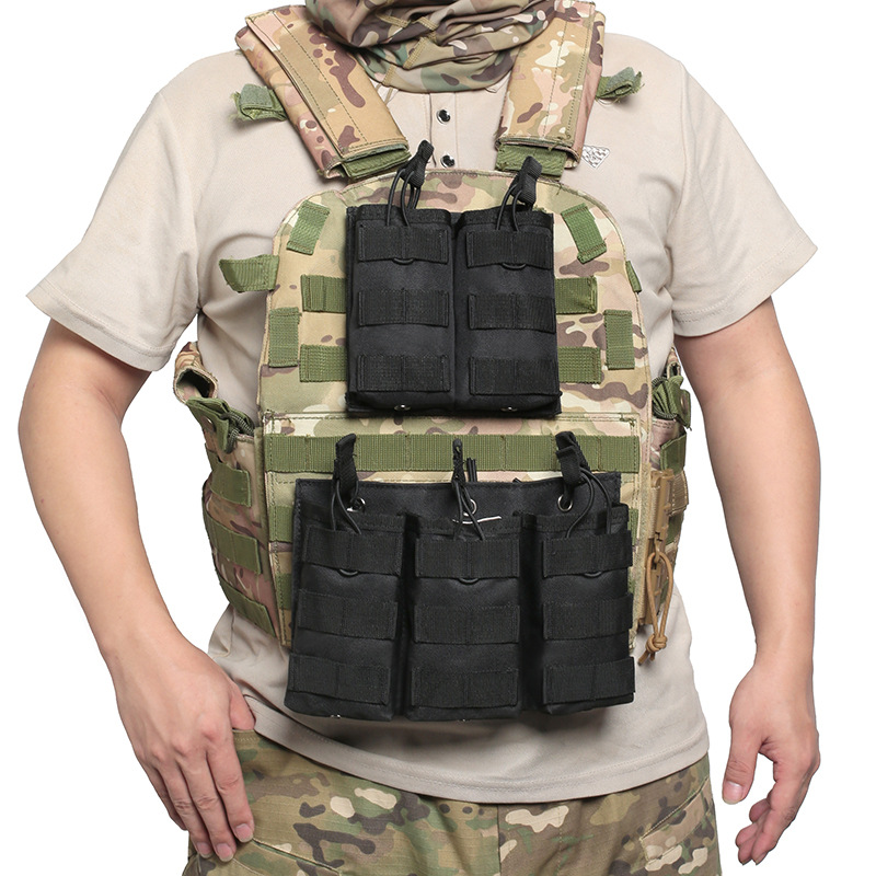 Bolsa Táctica Multifuncional para Entusiastas Militares, Bolsa de Cintura Molle, Bolsa Doble para Cargadores, Bolsa para Cargadores de Balas Realistas para CS