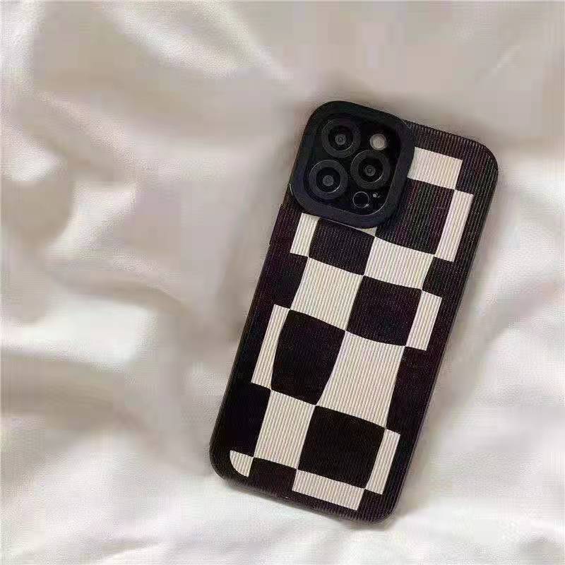 Checkerboard Phone Case For Samsung S23 Ultra A53 A32 Protective_voghion.com