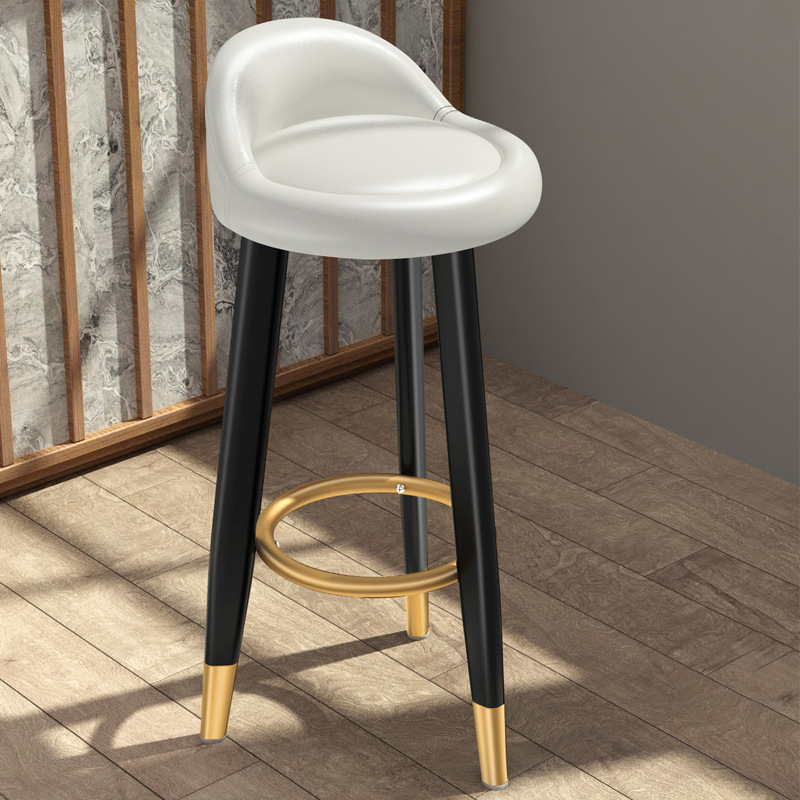 Oil skin white 70cm light luxury black gold [three legs]