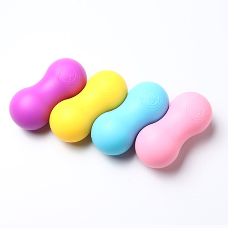 Suministro directo de fábrica bola de yoga de silicona bola de masaje Meridiano Mano Pie Doble Bola de maní bola de yoga suministros de entrega