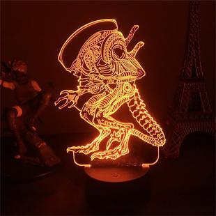 3d Nightlight Alien Surrounding Creative Colorful usb Touch Creative Atmosphere Ornaments Birthday Gift