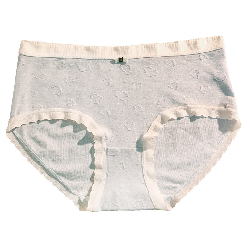 Ropa interior de mujer entrepierna transpirable de algodón puro Pantalones cortos de triángulo para niñas japonesas 2024 nueva ropa interior de talla grande sin costuras para mujer al por mayor