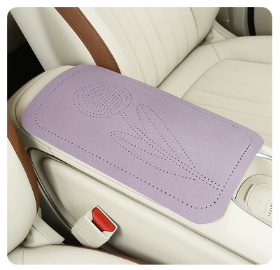 armrest protector, universal central – Armrest box pad - taro-purple