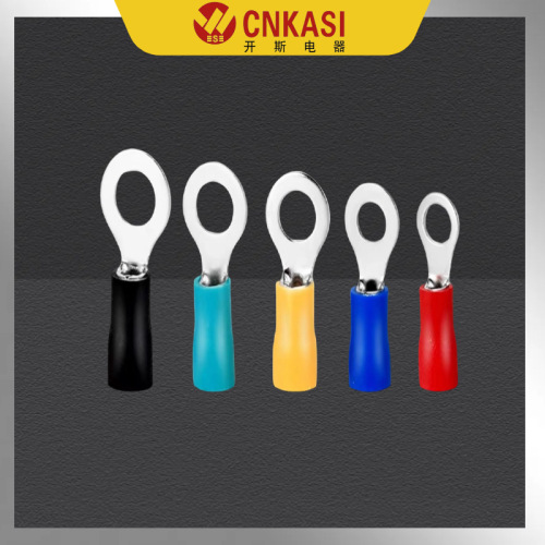 RV round pre-insulated cold-pressed terminal block connector OT flame-retardant wire lug terminal quick connection 22-16