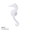 Three dimensional marine animal model, crystal, epoxy resin, in 3d format, seahorse, micro landscape