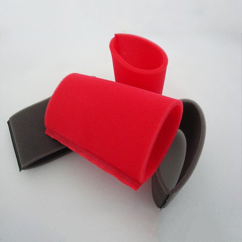 8mm单边封口海绵圆筒 网状透气防尘黑色白色过滤网 50ppi工厂生产