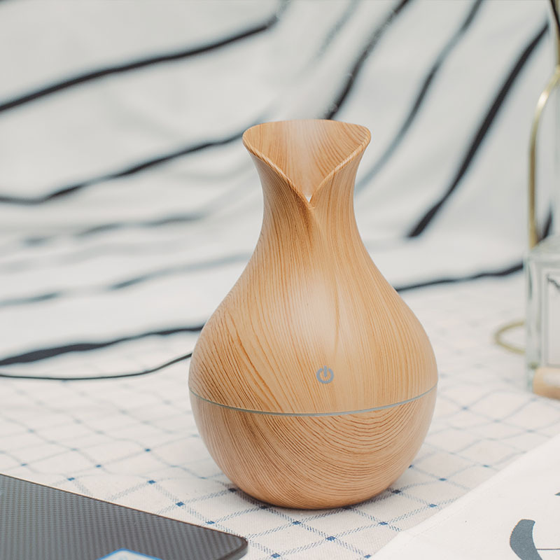 Nuevo producto antiguo estilo antiguo humidificador de vasijas de flores luces coloridas luces de atmósfera adornos de regalo silencioso humidificador de niebla grande
