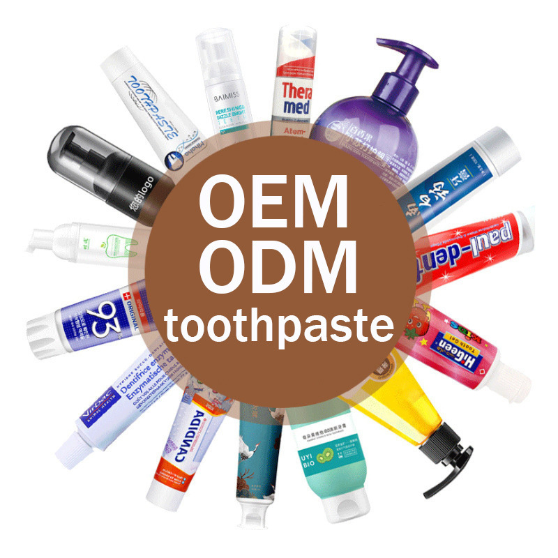 定制贴牌OEM/ODM牙膏电商小批量代工英文版外贸批发色修美白牙膏|undefined