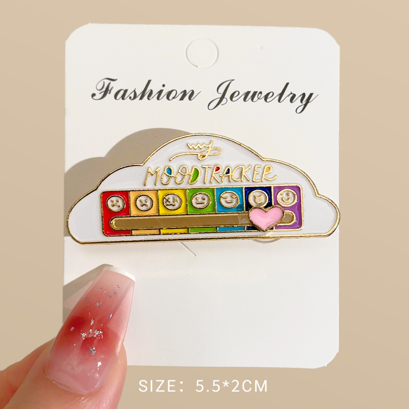 Cambio de estado de ánimo insignia rayo insignia deslizante 2025 nuevo broche de electricidad social joyas creativas pequeños regalos