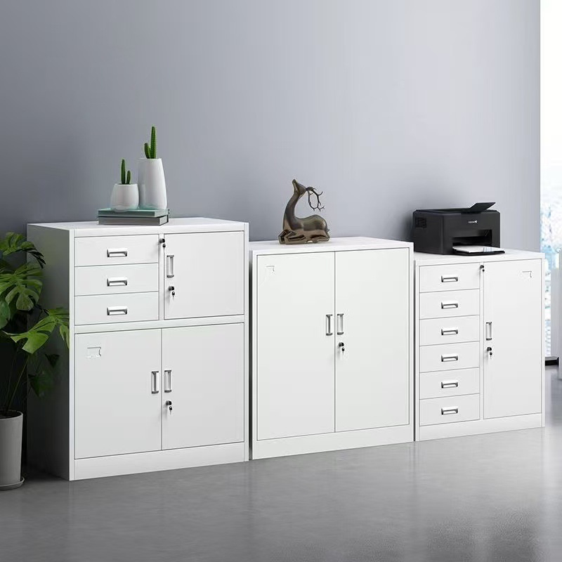 Thickened file cabinet, office document cabinet, metal cabinet, storage cabinet with lock, office and home cabinet, metal storage cabinet