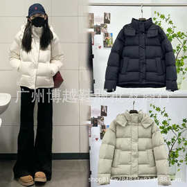 24莆田lulu羽绒服女露露同款泡芙外套同款五格连帽轻便羽绒