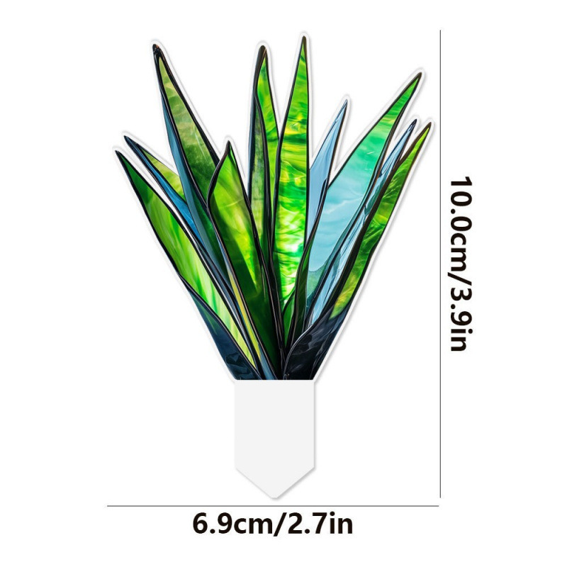 跨境新款2D亚克力盆栽花盆栽装饰插件户外草坪装饰植物摆件|undefined