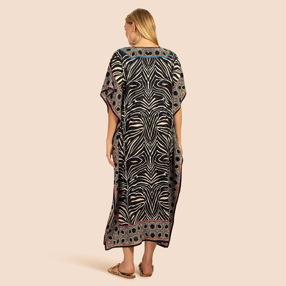 Transfronteriza amazon nueva playa impresa blusa europea y americana traje bikini ropa de protección solar traje de baño blusa Z513