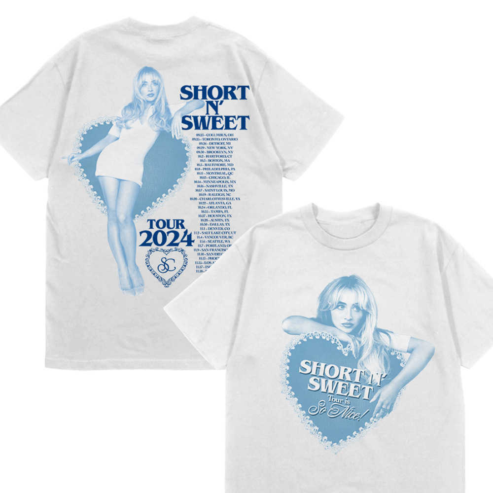 Sabrina Carpenter Graphic T-Shirt Unisex Men's Summer Sleeve