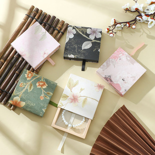 Jewelry Box Chinese Style Flower Bracelet Bracelet Necklace Packaging Box Pe Suspension Box Bracelet Wearable Nail Jewelry Display Box