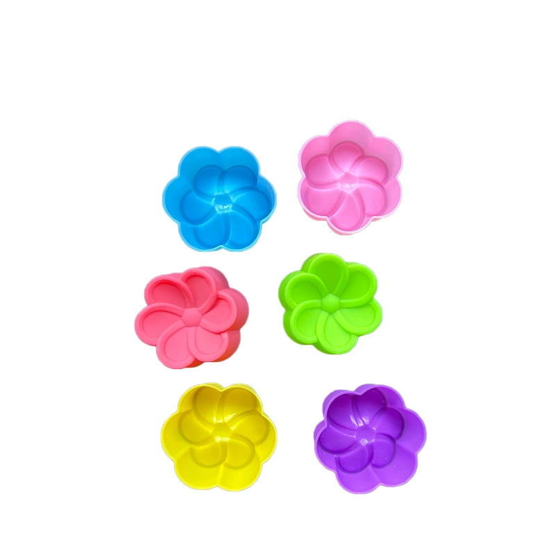 Спот 5cm бегония цветочный торт чашка 6 цветов New flowers Маффин чашка инструмент для выпечки силиконовый торт форма