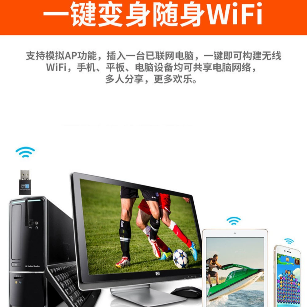 Мини USB беспроводная сетевая карта 300M компьютерный беспроводной приемник wifi 802.11n производитель