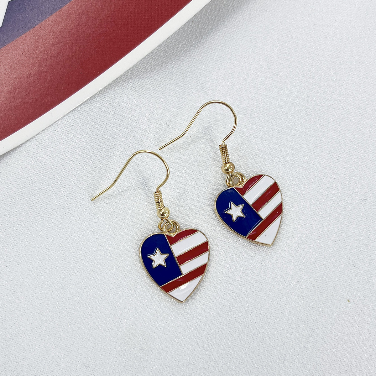 9g Weight Steel needle Ear Needle Material Drop Earrings Classification 1 Pair Quantity Holiday, Street Occasion Acrylic Material Independence Day Festival Constellation, Fruit, Heart Shape Pattern Women's Gender Patchwork Design Retro Style 1 Pair Retro Constellation Fruit Heart Shape Patchwork Arylic Drop Earrings 7