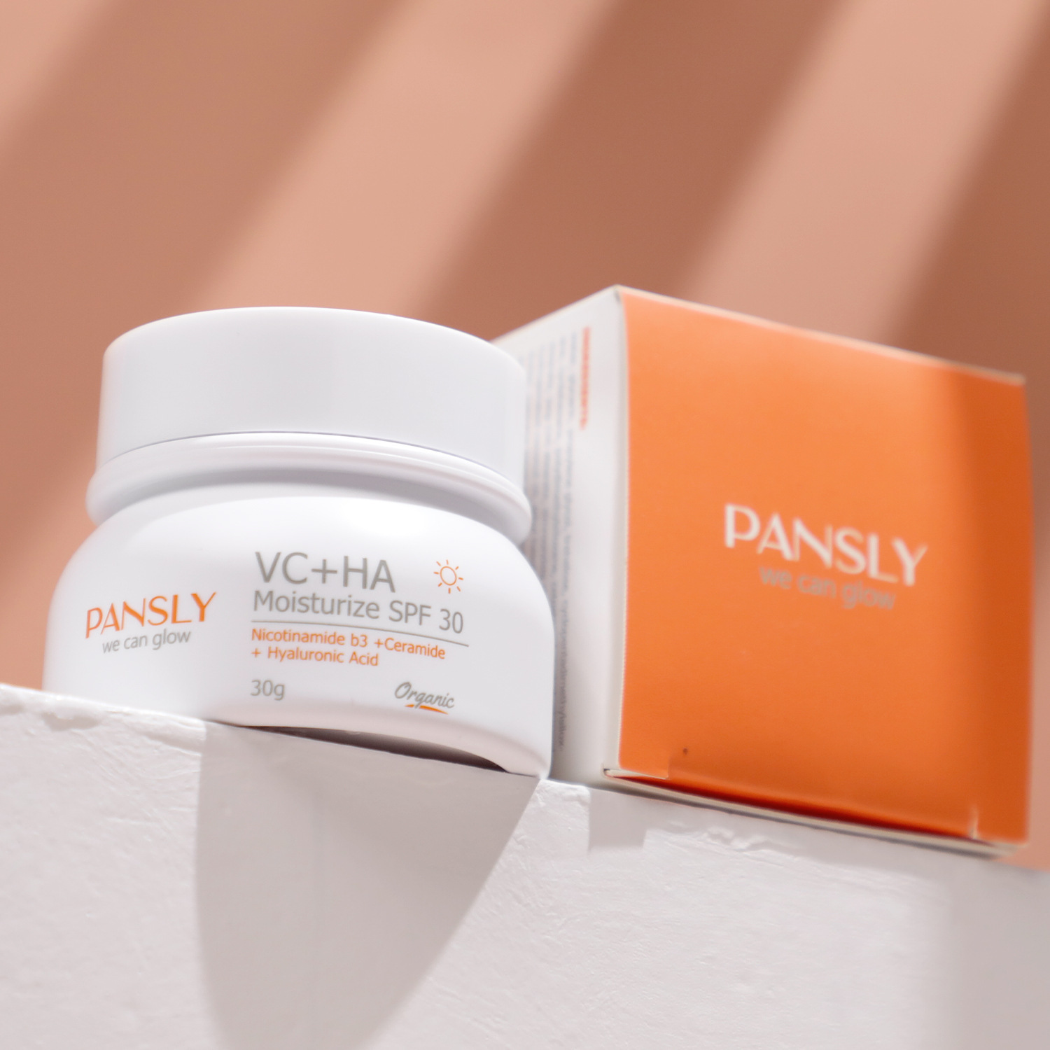 新品pansly  VC淡化痘烟酰胺B3 日霜高保湿 SPF30 30g